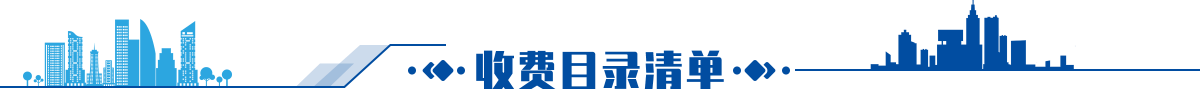 收費(fèi)目錄清單